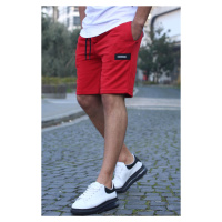 Madmext Men's Red Basic Capri Shorts