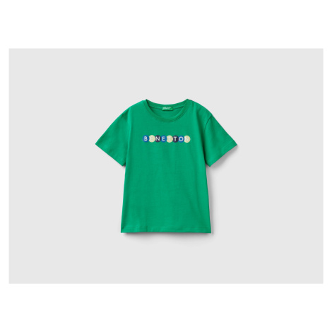 Benetton, T-shirt With Print In 100% Organic Cotton United Colors of Benetton