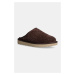 Semišové papuče UGG Classic Slip-On Shaggy Suede hnědá barva, 1153104-BCDR