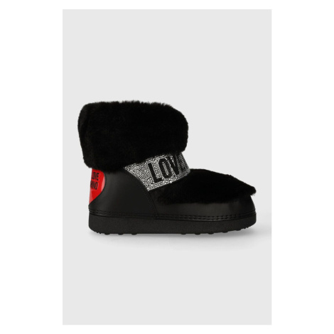 Sněhule Love Moschino SKIBOOT20 černá barva, JA24202G0HJW0000