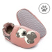 Barefoot capáčky Liliputi® - Polar Teddy Paws růžové