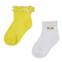 Mayoral Sada 2 ponožek Flowers Lemon