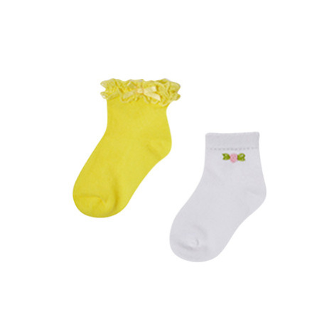 Mayoral Sada 2 ponožek Flowers Lemon