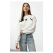 Trendyol Ecru Bow Regular/Normal Pattern Knitted Sweatshirt