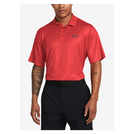Červené pánské sportovní polo tričko Under Armour UA Perf 3.0 Printed Polo