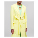 Kabát karl lagerfeld tailored coat žlutá
