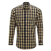 Premier Workwear Pánská bavlněná košile s dlouhým rukávem PR250 Camel -ca. Pantone 132