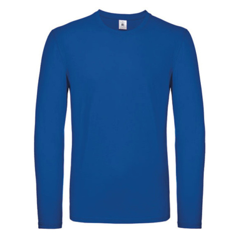 B&amp;C Pánské tričko s dlouhým rukávem TU05T Royal Blue B&C