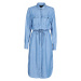 G-Star Raw Rovic maxi shirt dress ls Modrá