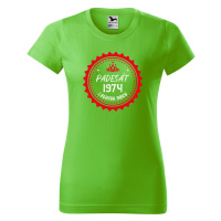 DOBRÝ TRIKO Dámské tričko s potiskem Legenda padesát Barva: Emerald