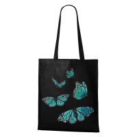 Plátěná taška s potiskem motýlí - plátěná taška na nákupy