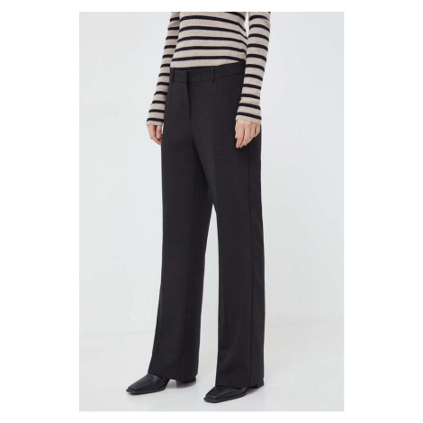 Kalhoty Herskind Jackmann dámské, černá barva, jednoduché, high waist, 5008519 Birgitte Herskind