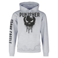 The Punisher Destroy Blood Punisher Mikina s kapucí šedá