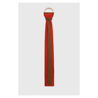 Šátek z vlněné směsi Sisley červená barva, vzorovaný