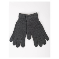 Yoclub Woman's Women'S Basic Gray Gloves RED-MAG2K-0050-007