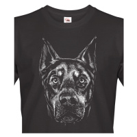 Pánské tričko pro milovníky zvířat - Doberman