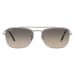 Sluneční brýle Ray-Ban NEW CARAVAN stříbrná barva, 0RB3636