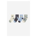 H & M - Ponožky 4 páry - modrá
