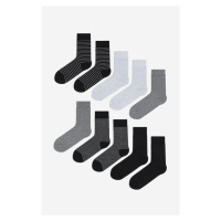 H & M - Ponožky 10 párů - šedá