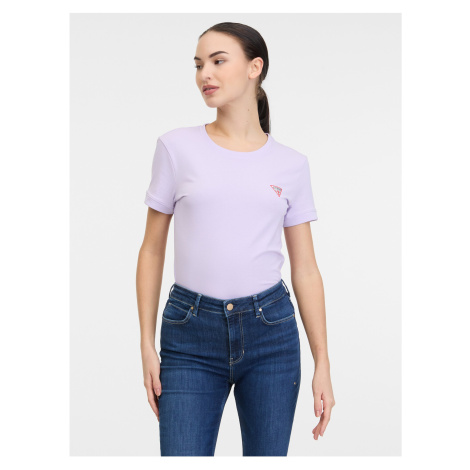 Světle fialové dámské tričko Guess