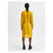 Žluté dámské puntíkované šaty se zavazováním Selected Femme Damina