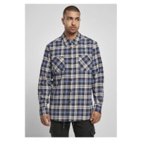 Urban Classics / Checked Roots Shirt darkblue/white