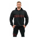 Nebbia Long Pullover Hoodie Legacy Black Fitness mikina