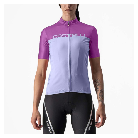 CASTELLI Cyklistický dres s krátkým rukávem - VELOCISSIMA LADY - fialová