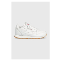 Dětské kožené sneakers boty Reebok Classic CLASSIC LEATHER bílá barva