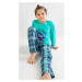 Dětské pyžamo Vienetta Secret Matěj | zelená