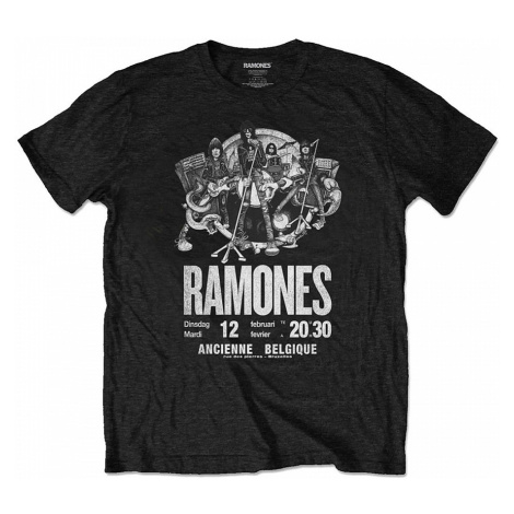 Ramones tričko, Belgique Eco-Tee Black, pánské RockOff