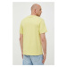 Bavlněné tričko Calvin Klein Jeans žlutá barva