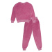 Dívčí velurová tepláková souprava - Winkiki WJG 01814, růžová Barva: Růžová
