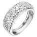 Evolution Group Stříbrný prsten s krystaly Preciosa bílý 35031.1 crystal