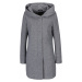 Světle šedý žíhaný lehký kabát s kapucí ONLY Sedona
