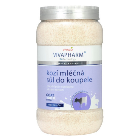 Vivaco Sůl do koupele s kozím mlékem VIVAPHARM 1200 g