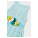 Dívčí šaty Mayoral tyrkysová barva, mini