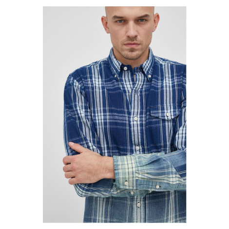 Bavlněné tričko Polo Ralph Lauren pánská, regular, s límečkem button-down