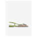 Zeleno-béžové dámské sandálky Tamaris
