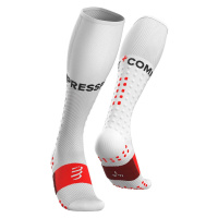 Compressport Full Socks Run White T1 Běžecké ponožky