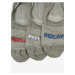 Sada tří párů pánských ponožek v šedé barvě Replay