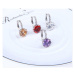 Sisi Jewelry Náušnice Swarovski Elements Bernadette Rose E1109-ET-403C Růžová