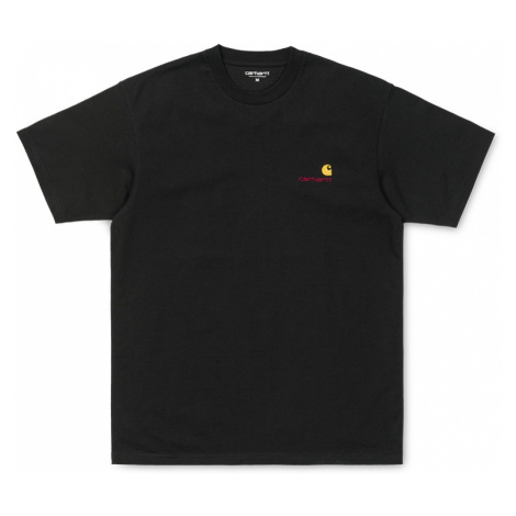 Carhartt WIP S/S American Script T-Shirt Black černé I025711_89_00