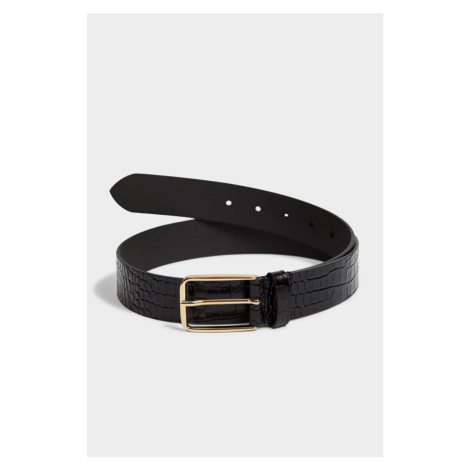 OPASEK GANT CROCO WAIST BELT černá