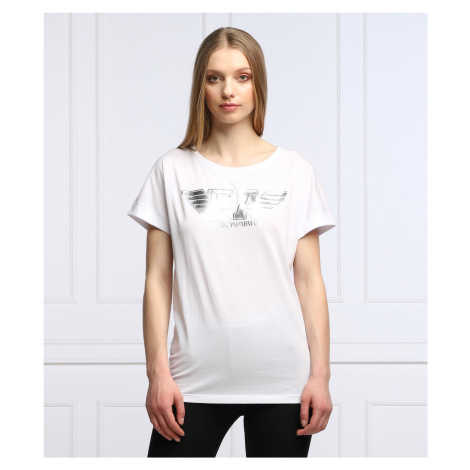 Dámské triko s krátkým rukávem bílá model 17387151 - Emporio Armani