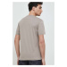 Bavlněné tričko Emporio Armani béžová barva, s potiskem, 8N1TN5 1JPZZ