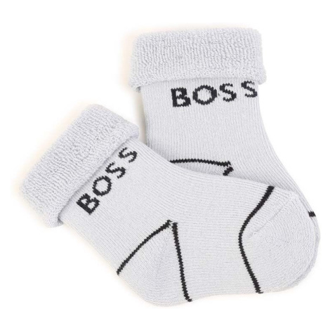 Kojenecké ponožky BOSS 2-pack tmavomodrá barva Hugo Boss