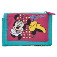 Dětská hravá látková peněženka, Minnie růžová/zelená