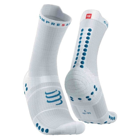 Compressport PRO RACING SOCK v4.0 RUN HIGH Běžecké ponožky, bílá, velikost