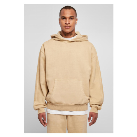 Pánská mikina // Urban Classics / Heavy Terry Garment Dye Hoody unionbeige